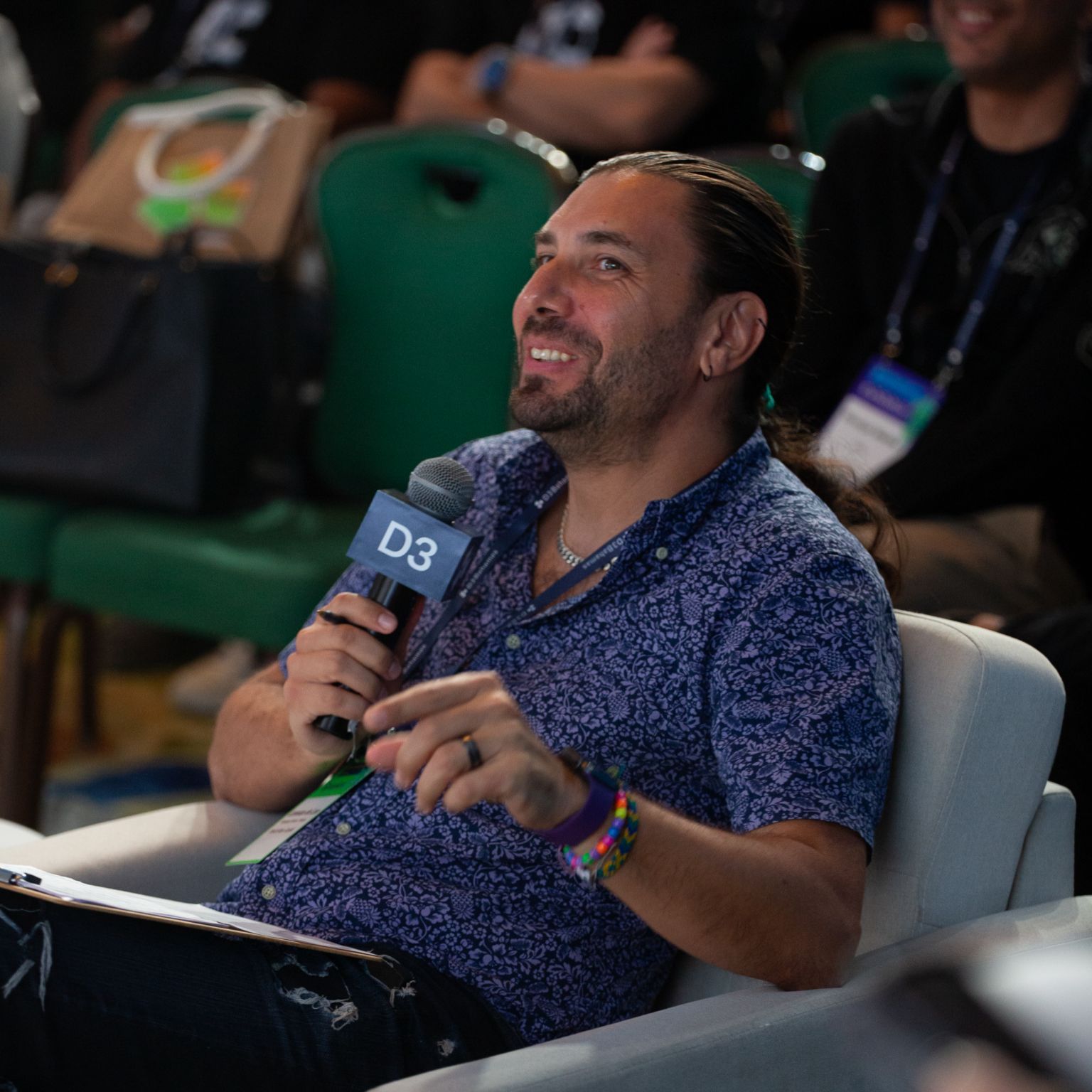 Lorenzo de Leo on a panel at D3 Bahamas